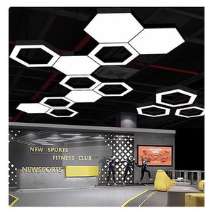 Biểu Tượng Tùy Chỉnh In Ấn Hình Lục Giác <span class=keywords><strong>LED</strong></span> Xe Trạm Đèn Sân Khấu Làm Việc Ánh Sáng Lục Giác Bảng Điều Chỉnh Cho Xe Rửa Nhà Để Xe Ánh Sáng - Product Image 6