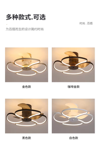 Ventilador de Techo LED Moderno de 23.7'' con Control Remoto y Control por Aplicación, Diseño de Montaje Empotrado de Perfil Bajo, 6 Velocidades, Sin Escalonamiento, para Hotel y Exteriores - Product Image 4