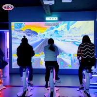 Bicicleta de Ejercicio con Interfaz de Software Multi-idioma, Bicicleta Interactiva AR para Exteriores, Solución de Proyección para Proyectos Comerciales