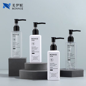 Minnie Transparent Square PET <b>Bottle</b> 250ml Lotion <b>Pump</b> Cosmetic Packaging Skincare Refill <b>Bottle</b> - Product Image 3