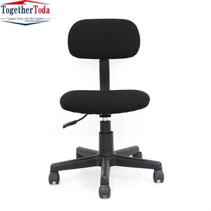 Chaise de bureau économique moderne en tissu nylon avec base métallique, tige de levage, pivotante à 360 degrés, sans accoudoirs, réglable, pour enfants et ordinateur - Product Image 6