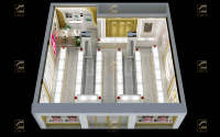 Vitrine moderne de bijoux de vitrine de boutique pour l'affichage de pièce