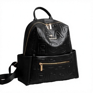 Sac à dos décontracté en nylon imperméable pour femme, nouveau style de luxe, sac à bandoulière tendance en polyester avec imprimé lettres et fermeture éclair - Product Image 2