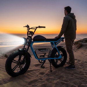 Bicicleta Eléctrica Todoterreno con Faro LED Grande, Bicicleta Eléctrica con Llantas Anchas para Paseos por la Costa y Vacaciones - Product Image 4