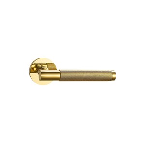 Italian Brass Knurled T-Shaped Lever Lock For Interior Wooden Doors Vintage Style Copper Handle Slotting Installation - Product Image 5