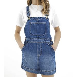 Nuevo Vestido Vaquero Azul Clásico con Logotipo Personalizado, Bolsillo Delantero, Tirantes Ajustables, Mini Vestido Vaquero - Product Image 1