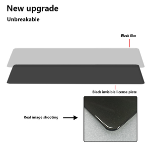 Copertura Elettrica Oscurante per Targa con Pellicola Nera LCD, Protezione Privacy con Telecomando, Kit Cornice in Silicone Standard UE - Product Image 4