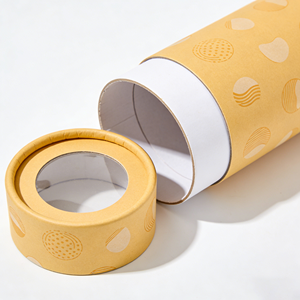 Tubo de Papel Kraft Reciclado Ecológico con Logotipo Personalizado, Envase Redondo Impreso a Color para Empaque de Regalos Universal - Product Image 5