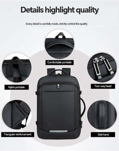 Sac à dos antivol imperméable personnalisé pour ordinateur portable, sacoche souple pour étudiants, école, extérieur, sport décontracté avec fermeture éclair et motif lettre - Product Image 4