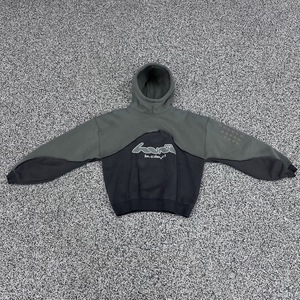 DiFan 500 Gsm Heavyweight Homens Bordados Boxy Grosso Algodão Hoodies Fabricantes de Roupas Cropped Custom Oversize Hoodies Set - Product Image 5