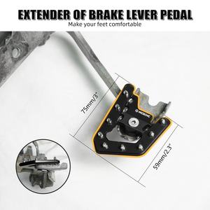 Extensor de Punta de Pedal de Freno Trasero NICECNC <span class=keywords><strong>Raptor</strong></span> 700 2006-2012 para ATV <span class=keywords><strong>YAMAHA</strong></span> <span class=keywords><strong>RAPTOR</strong></span> 700 700R YFM700R <span class=keywords><strong>2007</strong></span> 2008 2009 2010 2011 - Product Image 2