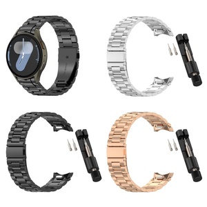 Bracelet en acier inoxydable à dégagement rapide pour montre samsung 4/5/6/7 bracelet en métal à trois perles pour <span class=keywords><strong>galaxy</strong></span> <span class=keywords><strong>watch5</strong></span>/6 smart trois perles bande - Product Image 1