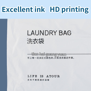 Bán buôn biểu tượng tùy chỉnh bền thân thiện với môi PE Dây Kéo Túi giặt túi nhựa an toàn dễ dàng mang theo - Product Image 2