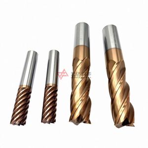 ดอกกัดทังสเตนคาร์ไบด์ HRC45/HRC55/HRC65 แบบปลายแบน สำหรับงานกัด - Product Image 3