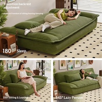 Sofá Cama Plegable Tipo Velero, Multifuncional, de Doble Uso, para Apartamentos Pequeños, Sala de Estar, Dormitorio, Individual, Doble, de Pana