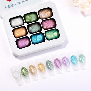 Abrltino <span class=keywords><strong>Serie</strong></span> Estiva Words: Gel UV Non Tossico per Unghie, Lunga Durata, 9 Colori Sfumati, per Nail Art Fai-da-te, Ingrosso - Product Image 5