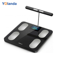 Moniteur de santé domestique, 50 métriques corporelles, mesure de la fréquence cardiaque, pèse-personne intelligent, OEM ODM, 180 kg, pèse-personne numérique, analyse de la composition corporelle