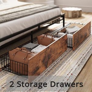 Bedroom furniture, metal <b>bed</b>, disassembly and assembly, iron frame <b>bed</b> with charging station and <b>storage</b> space, <b>single</b> <b>bed</b>, - Product Image 2