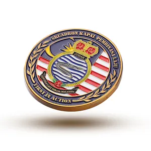 ที่เปิดขวดเหรียญของที่ระลึกความท้าทายเหรียญโลหะเงินทอง3D ออกแบบโลโก้ได้ตามต้องการ - Product Image 3