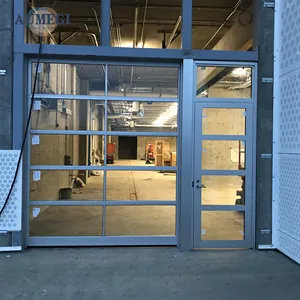 Aumegi Windproof Glass Garage Door Aluminum Garage Door Shutters Garage Door With Glass