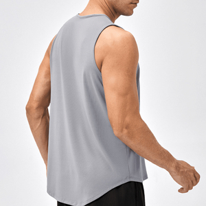 <b>Men's</b> Printed Casual Sports <b>Vest</b> 100% Polyester Quick Drying Breathable Sleeveless Top for Summer Running Training Fitness - Product Image 1