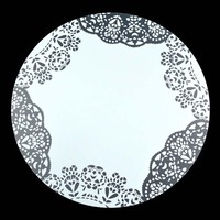 Sets de table ronds en plastique PP écologiques pour tables de cuisine, pour 4 personnes