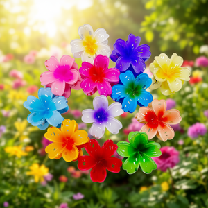 กิ๊บติดผมรูปดอกไม้ห้ากลีบอันเจลิน่า 7.5 ซม. สีสันสดใสสำหรับผู้หญิงและเด็กผู้หญิง - Product Image 2