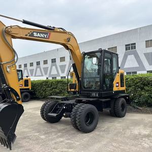 Nouvelle Excavatrice sur roues Sany Heavy Industry SY75W de 7,5 tonnes, modèle 2026, contrôlée par PLC, avec moteur Isuzu, boîte de vitesses, pompe à engrenages et roulement - Product Image 3