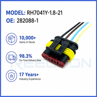 Connecteur Étanche Automobile 7041Y-1.8-21 Auto Connect à 4 Broches pour Faisceau de Câbles Électriques, Boîtier Scellé
