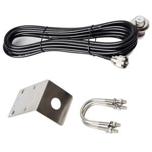 Cable de Montaje en Ángulo Recto SO239 a PL259 para Antena Móvil CON Cable de Montaje RG58 de Cobre Puro de 4m para Vehículo - Product Image 1