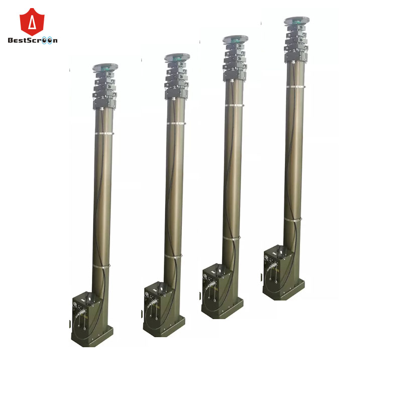 Телескопическая мачта с электромотором, 15 м, 30 кг