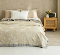 Couverture matelassée en chanvre jacquard écologique quatre saisons 200x230cm - Usage domestique - Manwan