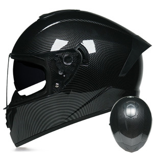 Casco de motocicleta de carbono de alta calidad, cobertura completa, ABS, antiniebla, oferta directa de fábrica - Product Image 1