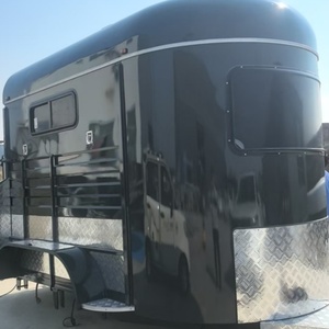 Fábrica HERUI Suministra Remolque para 2 Caballos de Carga Recta, Estándar Australiano, Personalizado, Acero Galvanizado en Caliente, Doble Eje, Frenos Eléctricos - Product Image 2