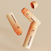 Tube à bille triple en PE de 60 ml, 40 mm, emballage cosmétique personnalisé pour gel de massage corporel, crème