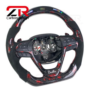 Volant en fibre de carbone forgé avec LED personnalisées pour Jeep Grand Cherokee SRT Wrangler Gladiator, design de style racing - Product Image 6