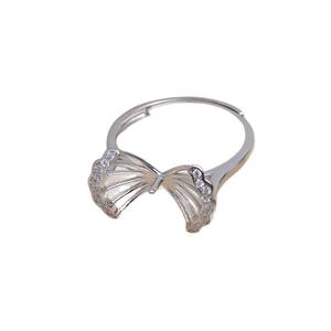 Anillo Abierto Hecho a Mano JG5936, Accesorios para Joyería de Perlas, Plata S925, Soporte para Anillo de Girasol, Semi-Acabado, 12-14, 3mm - Product Image 5