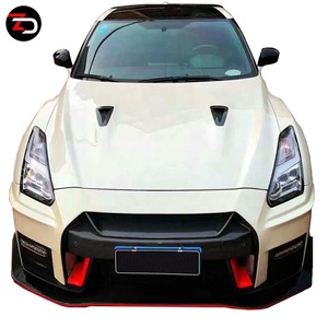 ชุดบอดี้คิท FPR + CF สำหรับ GTR V2,สปอยเลอร์กระโปรงข้างกันชนหน้าหลังสไตล์ <span class=keywords><strong>Nismo</strong></span> R35 - Product Image 4