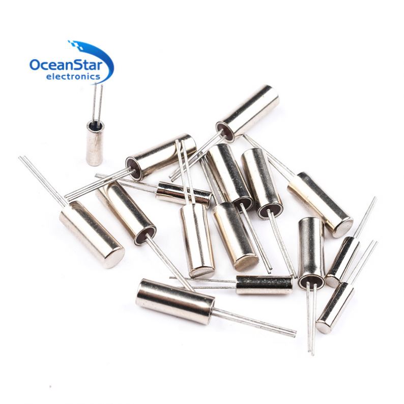 Цилиндрический 2*6 мм 3*8 мм 32,768 кГц кварцевый 32768 пассивный кварцевый генератор 12 МГц 24 МГц 10PPM 12.5PF