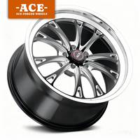 Jantes forgées sur mesure 1 pièce 2 pièces Noir brillant Fraisées Beadlock 15 17 18 20 22 pouces pour Corvette Supra Mustang Drag Wheels