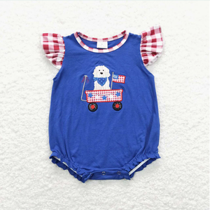 Conjuntos de Ropa para Bebés Niñas con Diseño de Bandera de Perro del 4 de Julio, para Hermanas y Hermanos - Product Image 2
