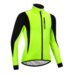 WOSAWE Inverno Caldo Up Panno Morbido Termico Giacca <span class=keywords><strong>Ciclismo</strong></span> MTB Della Bicicletta Della Bici Della Strada Abbigliamento Antivento Impermeabile Lungo Jersey - Product Image 4