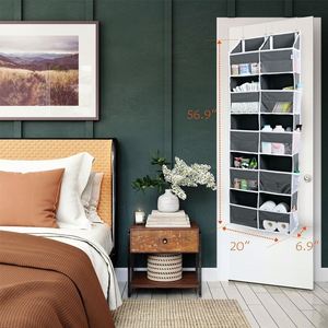 5-<b>Shelf</b> Over the Door Organizer Wall Mount Hanging Organizer Storage for Sundries and Baby Essentials - Product Image 5