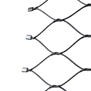 Thắt Nút Loại Oxit Đen Linh Hoạt Dây Cáp Bằng Thép Không Gỉ Tay Dệt Zoo <span class=keywords><strong>Wire</strong></span> <span class=keywords><strong>Mesh</strong></span> - Product Image 1