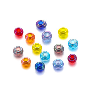 ลูกปัดแก้วเม็ดเล็กสี AB ขนาด 2 มม. หลากสี สำหรับทำเครื่องประดับ DIY - Product Image 1