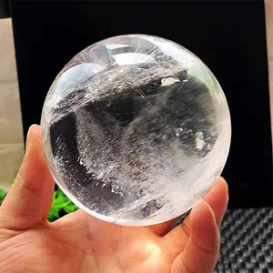 Wholesale 100% Natural Clear Quartz Crystal Ball High Quality Crystal Clear Quartz Spheres