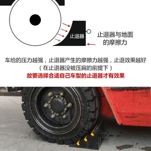 ยางกันล้อ ยางเบรกจอดรถ อุปกรณ์กันลื่นรูปสามเหลี่ยมสำหรับใช้กับรถยนต์ ที่กั้นหลังรถแบบพกพา ZT009 - Product Image 3