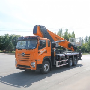 JIUHE 4x2 Camión <span class=keywords><strong>Plataforma</strong></span> Elevadora Telescópica Articulada con Cesta para Trabajos en Altura - Product Image 5