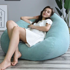 Canapé <span class=keywords><strong>de</strong></span> salon Web Celebrity Round Fluffy Memory/Crushed Foam 7Ft Fourrure Fabric Large Beanbag Oversized Lazy Sofa Giant Bean Bag - Product Image 4
