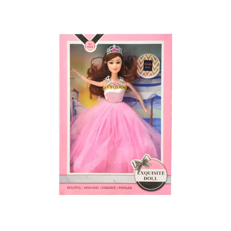 कुन्यांग थोक कम कीमत 11.5 इंच बच्चों का खिलौना उपहार राजकुमारी सौंदर्य बच्चे घर का खेल लड़की फैशन गुड़िया शादी के कपड़े